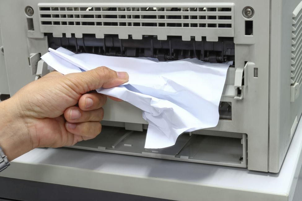 One of the most frequent printer problems is paper jams. When paper gets stuck in the printer,